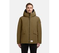 Outdoorjacke KHUJO "Oreg", Herren, Gr. S (48), braun (grün), Obermaterial: 85% Polyester, 15% Baumwolle. Innenfutter: 100% Polyester. Wattierung: 100% Polyester, gerade hüftbedeckend, Bündchen, Jacken
