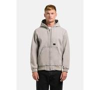 Outdoorjacke KHUJO "Rhiis", Gr. S (48), grau, Obermaterial: 100% Baumwolle, gerade hüftbedeckend, hoch geschlossener Ausschnitt, Rippstrickbündchen, Jacken Outdoorjacke, Herren Übergangsjacke im Denim