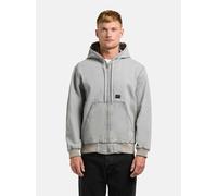 Outdoorjacke KHUJO "Rhiis", Gr. S (48), hellgrau, Obermaterial: 100% Baumwolle, gerade hüftbedeckend, hoch geschlossener Ausschnitt, Rippstrickbündchen, Jacken Outdoorjacke, Herren Übergangsjacke im D