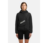 Outdoorjacke KHUJO "Shelly2", Gr. S (36), schwarz, Obermaterial: 100% Nylon; Innenfutter: 100% Nylon; Wattierung: 100% Polyester, gerade hüftlang, hoch geschlossener Ausschnitt, eng Rollkanten, Jacken