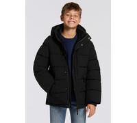 Outdoorjacke KIDSWORLD "Winterwarme Jacke, gesteppt", Jungen, Gr. 164/170, schwarz, Web, Obermaterial: 100% Polyester. Futter: 100% Polyester. Wattierung: 100% Polyester. Ärmelfutter: 100% Polyester,