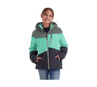 Outdoorjacke KILLTEC "KOW 170 GRLS JCKT", Kinder, Gr. 164, grün (mint), Obermaterial: 100% Polyester.Futter: 100% Polyester.Füllung: 100% Polyester, Jacken Outdoorjacke, Funktionsjacke mit Kapuze und 