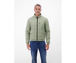 Outdoorjacke LERROS "Blousonjacke in Stepp-Optik", Herren, Gr. M, grün (tinted grau), 100% Polyester, Jacken Outdoorjacke (87903156-M) tinted grau