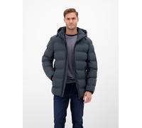 Outdoorjacke LERROS, Herren, Gr. L, blau night, Web, Obermaterial: 100% Polyester, unifarben, regular fit normal, elastischer Bund, Jacken Outdoorjacke, mit Kapuze (75697904-L)