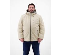 Outdoorjacke LERROS "Herren Struktur-Blouson in Übergrößen", Herren, Gr. 3XL, foam weiß, 100% Polyester, Jacken Outdoorjacke (12424960-XXXL) foam weiß