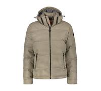 Outdoorjacke LERROS "LERROS Steppblouson, kariert", Herren, Gr. XL, grau (soft stone), 100% Polyester, Jacken Outdoorjacke (53416659-XL)