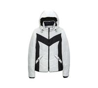 Outdoorjacke MADELEINE "Jacke Steppjacke im Kontrast-Look", Damen, Gr. 34, weiß (weiß, schwarz), Obermaterial: 100% Polyester PES., Jacken Outdoorjacke (61805503-34) weiß, schwarz