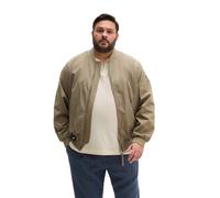 Outdoorjacke MARC O'POLO "aus Bio-Baumwoll-Twill", Herren, Gr. 3XL, beige (frozen taupe), Obermaterial: 100% Baumwolle. Futter: 100% Baumwolle, unifarben, regular fit, Rippbündchen, Jacken Outdoorjack