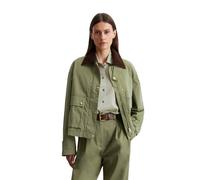 Outdoorjacke MARC O'POLO "aus Canvas-Qualität", Damen, Gr. 40, olive, Obermaterial: 81% Baumwolle, 19% Polyamid; Füllung: 100% Nicht verfügbar; Futter: 100% Nicht verfügbar, unifarben, regular fit, Ja