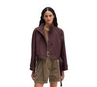 Outdoorjacke MARC O'POLO "aus Cotton-Nylon-Mix", Damen, Gr. 34, schwarz cherry, Obermaterial: 59% Baumwolle, 41% Polyamid. Futter: 100% Polyester, unifarben, regular fit, normaler Saum, Jacken Outdoor