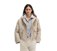 Outdoorjacke MARC O'POLO "aus Cotton-Nylon-Mix", Damen, Gr. 46, beige (linen beige), Obermaterial: 75% Baumwolle, 25% Polyamid. Futter: 100% Polyester, unifarben, loose fit, Jacken Outdoorjacke (58170