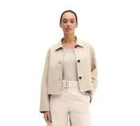 Outdoorjacke MARC O'POLO "aus hochwertigem Doubleface", Damen, Gr. 38, natural, Obermaterial: 50% Wolle, 47% Polyester, 3% Sonstige Fasern, unifarben, regular fit, blind abgesteppte Kante, Jacken Outd