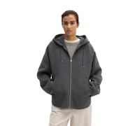 Outdoorjacke MARC O'POLO "aus hochwertigem Melange-Doubleface", Damen, Gr. 44, schwarz granite melange, Obermaterial: 50% Wolle (Schafwolle), 47% Polyester, 3% Sonstige Fasern. Futter: 100% Polyester,