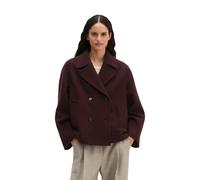 Outdoorjacke MARC O'POLO "aus italienischer Boild Wool", Damen, Gr. 36, braun (schwarz cherry), Obermaterial: 100% Wolle (Schafwolle). Futter: 100% Polyester, unifarben, regular fit, ohne Bündchen, Ja