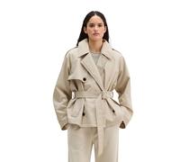 Outdoorjacke MARC O'POLO "aus Organic-Cotton-Lyocell-Mix", Damen, Gr. 44, linen beige, Obermaterial: 50% Baumwolle, 50% Lyocell. Futter: 100% Polyester, unifarben, loose fit, normaler Saum, Jacken Out