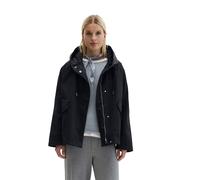 Outdoorjacke MARC O'POLO "aus Organic Cotton-Twill", Damen, Gr. 40, deep night blau, Obermaterial: 100% Baumwolle; Futter: 100% Baumwolle, unifarben, relaxed fit, normaler Saum, Jacken Outdoorjacke (5