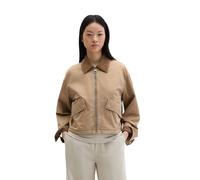 Outdoorjacke MARC O'POLO "aus Organic Cotton-Twill", Damen, Gr. 42, earthy taupe, Obermaterial: 100% Baumwolle. Futter: 100% Baumwolle, unifarben, regular fit, normaler Saum, Jacken Outdoorjacke (3919