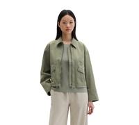 Outdoorjacke MARC O'POLO "aus Organic Cotton-Twill", Damen, Gr. 42, fresh sage, Obermaterial: 100% Baumwolle; Futter: 100% Baumwolle, unifarben, regular fit, normaler Saum, Jacken Outdoorjacke (135898