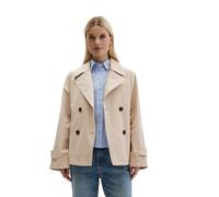 Outdoorjacke MARC O'POLO "aus Organic Cotton-Twill", Damen, Gr. 42, linen beige, Obermaterial: 100% Baumwolle; Futter: 100% Baumwolle, unifarben, relaxed fit, normaler Saum, Jacken Outdoorjacke (25162