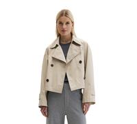 Outdoorjacke MARC O'POLO "aus Organic Cotton-Twill", Damen, Gr. 42, linen beige, Obermaterial: 100% Baumwolle, unifarben, relaxed fit, Jacken Outdoorjacke (11038057-42) linen beige