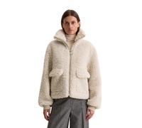 Outdoorjacke MARC O'POLO "aus recyceltem Polyester", Damen, Gr. 42, light oat, Obermaterial: 100% Polyester; Futter: 100% Polyester, unifarben, regular fit, Strickbündchen, Jacken Outdoorjacke (922581