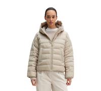 Outdoorjacke MARC O'POLO "aus recyceltem Polyester", Damen, Gr. 44, grün (linen beige), Obermaterial: 100% Polyester. Füllung: 80% Daune, 20% Feder. Futter: 100% Polyester, unifarben, relaxed fit, pas