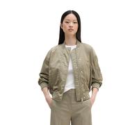Outdoorjacke MARC O'POLO "aus recyceltem Polyester-Twill", Damen, Gr. 36, beige (frozen taupe), Obermaterial: 100% Polyester, unifarben, regular fit, Strickbündchen, Jacken Outdoorjacke (57067959-36) 