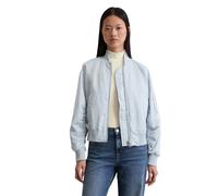 Outdoorjacke MARC O'POLO "aus recyceltem Shiny-Polyester-Twill", Damen, Gr. 32, blau (calm blau), Obermaterial: 100% Polyester; Füllung: 100% Nicht verfügbar; Futter: 100% Polyamid, unifarben, regular