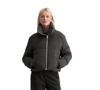 Outdoorjacke MARC O'POLO "aus softem Flanell", Damen, Gr. 40, grau (dunkelgrau melange), Obermaterial: 62% Polyester, 20% Viskose, 15% Schurwolle, 3% Elasthan; Füllung: 70% Daune, 30% Feder; Futter: 1