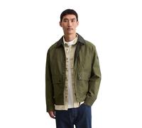 Outdoorjacke MARC O'POLO "aus wasserabweisendem Dry Wax Cotton", Herren, Gr. M, braun (copley braun), Obermaterial: 100% Baumwolle; Futter: 100% Baumwolle, unifarben, regular fit, Manschette, Jacken O