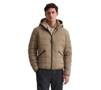 Outdoorjacke MARC O'POLO "aus wasserdichter Performance-Fabric", Herren, Gr. M, pavestone, Obermaterial: 100% Polyester; Füllung: 80% Daune, 20% Feder; Futter: 100% Polyester, unifarben, regular fit,