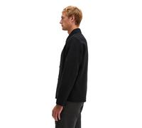 Outdoorjacke MARC O'POLO "aus weichem Double Face Wool Blend", Herren, Gr. L, schwarz, Obermaterial: 50% Wolle, 47% Polyester, 3% Sonstige Fasern, unifarben, regular fit, normaler Saum, Jacken Outdoor