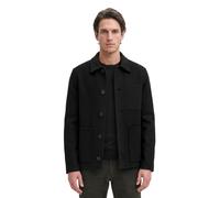 Outdoorjacke MARC O'POLO "aus weichem Double Face Wool Blend", Herren, Gr. XL, schwarz, Obermaterial: 50% Wolle, 47% Polyester, 3% Sonstige Fasern, unifarben, regular fit, normaler Saum, Jacken Outdoo