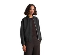 Outdoorjacke MARC O'POLO "aus Wolle-Mix", Damen, Gr. 44, grau (dunkelgrau melange), Obermaterial: 50% Wolle (Schafwolle), 50% Polyester, unifarben, relaxed fit, Jacken Outdoorjacke (38123324-44) dunke