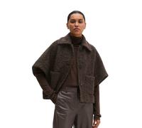 Outdoorjacke MARC O'POLO "aus Wolle-Mix", Damen, Gr. 46, braun (stone braun melange), Obermaterial: 60% Wolle (Schafwolle), 40% Polyester. Futter: 100% Polyester, unifarben, relaxed fit, Jacken Outdoo