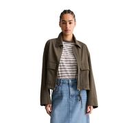 Outdoorjacke MARC O'POLO DENIM "aus Organic-Cotton-Lyocell-Stretch", Damen, Gr. XL, hazelnut braun, Obermaterial: 81% Baumwolle, 18% Lyocell, 1% Elasthan, unifarben, regular fit, Manschette, Jacken Ou