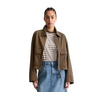Outdoorjacke MARC O'POLO DENIM "aus Organic-Cotton-Lyocell-Stretch", Damen, Gr. XXL, hazelnut braun, Obermaterial: 81% Baumwolle, 18% Lyocell, 1% Elasthan, unifarben, regular fit, Manschette, Jacken O