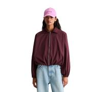 Outdoorjacke MARC O'POLO DENIM "aus Organic-Cotton-Mix-Stretch", Gr. L, merlot rot, Obermaterial: 68% Baumwolle, 27% Polyester, 5% Elasthan; Futter: 100% Viskose, unifarben, Jacken Outdoorjacke (85995