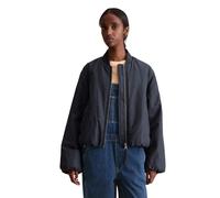 Blouson MARC O'POLO DENIM "im Aviator-Stil relaxed fit cropped aus recyceltem Polyester", Damen, Gr. S, blau depths, Obermaterial: 100% Polyester, relaxed fit normal, Jacken Blouson (82648628-S) blau