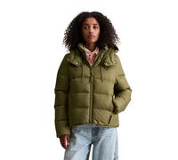 Outdoorjacke MARC O'POLO DENIM "aus recyceltem Polyester-Ripstop", Damen, Gr. XL, fir grün, Obermaterial: 100% Polyester; Füllung: 70% Daune, 30% Feder, unifarben, regular fit, normaler Saum, Jacken O