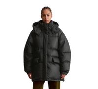 Outdoorjacke MARC O'POLO DENIM "aus recyceltem Polyester-Ripstop", Damen, Gr. XL, schwarz, Obermaterial: 100% Polyester; Füllung: 70% Daune, 30% Feder, unifarben, oversize, elastischer Bund, Jacken Ou