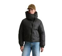 Outdoorjacke MARC O'POLO DENIM "aus recyceltem Polyester-Ripstop", Damen, Gr. XXL, schwarz, Obermaterial: 100% Polyester. Füllung: 70% Daune, 30% Feder, unifarben, loose fit, Bündchen, Jacken Outdoorj