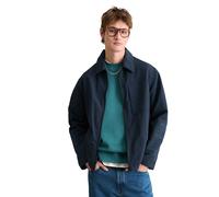 Outdoorjacke MARC O'POLO DENIM "aus wasserabweisendem Recycling-Material", Herren, Gr. M, navy teal, Obermaterial: 100% Polyamid, unifarben, regular fit, Manschette, Jacken Outdoorjacke (75083155-M) n