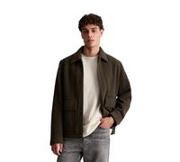 Outdoorjacke MARC O'POLO DENIM "aus weichem Bouclé mit Recycling-Anteil", Herren, Gr. L, braun (chocolate fudge), Obermaterial: 77% Polyester, 20% Wolle (Schafwolle), 3% Sonstige Fasern. Futter: 100%
