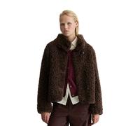 Outdoorjacke MARC O'POLO DENIM "aus weichem Curly-Plüsch", Damen, Gr. L, espresso braun, Obermaterial: 100% Polyester. Futter: 100% Polyester, unifarben, regular fit, paspeliert, Jacken Outdoorjacke (