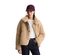 Outdoorjacke MARC O'POLO DENIM "aus weichem Curly-Plüsch", Damen, Gr. L, sandpaper, Obermaterial: 100% Polyester. Futter: 100% Polyester, unifarben, regular fit, paspeliert, Jacken Outdoorjacke (97164