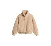 Outdoorjacke MARC O'POLO DENIM "aus weichem Curly-Plüsch", Damen, Gr. S, sandpaper, Obermaterial: 100% Polyester. Futter: 100% Polyester, unifarben, regular fit, Rippbündchen, Jacken Outdoorjacke (260