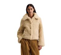 Outdoorjacke MARC O'POLO DENIM "aus weichem Curly-Plüsch", Damen, Gr. XL, beige (sand melange), Obermaterial: 100% Polyester; Futter: 100% Baumwolle, unifarben, regular fit, normaler Saum, Jacken Outd