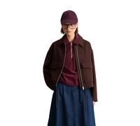 Outdoorjacke MARC O'POLO DENIM "aus Wolle-Mix", Damen, Gr. L, braun (espresso braun), Obermaterial: 50% Wolle, 47% Polyester, 3% Sonstige Fasern, unifarben, regular fit, normaler Saum, Jacken Outdoorj