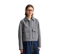 Outdoorjacke MARC O'POLO DENIM "aus Wolle-Mix", Damen, Gr. L, grau (stone melange), Obermaterial: 50% Wolle (Schafwolle), 47% Polyester, 3% Sonstige Fasern, unifarben, regular fit, normaler Saum, Jack